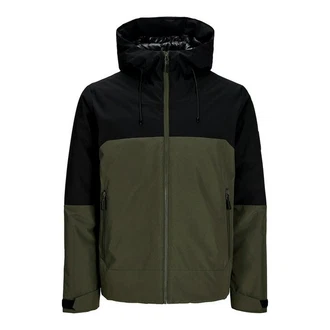 Jack & Jones Steppjacke JCOAIDEN (1-St) Dunkelgrün/Grün