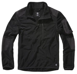 Brandit Fleece Troyer Ripstop Schwarz/Grau/Dunkelblau/Dunkelgrau