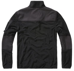 Brandit Fleece Troyer Ripstop Schwarz/Grau/Dunkelblau/Dunkelgrau