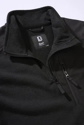 Brandit Fleece Troyer Ripstop Schwarz/Grau/Dunkelblau/Dunkelgrau