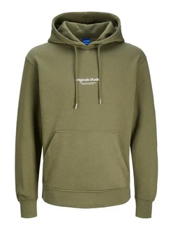 Jack & Jones Hoodie JORVESTERBRO Dunkelgrün/Khaki Jack & Jones Hoodie JORVESTERBRO Dunkelgrün/Khaki
