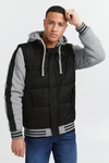 Blend Blouson Übergangs College Jacke Stepp OUTERWEAR (6251) Dunkelgrau/Schwarz/Hellgrau