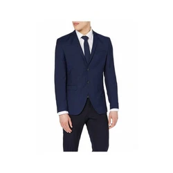 Jack & Jones Jackett regular fit (1-tlg) Dunkelblau/Hellblau