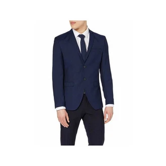 Jack & Jones Jackett regular fit (1-tlg) Dunkelblau/Hellblau