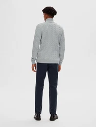 SELECTED HOMME Pullover SLHRYAN STRUCTURE HALF ZIP 