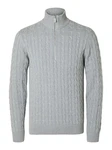 SELECTED HOMME Pullover SLHRYAN STRUCTURE HALF ZIP 
