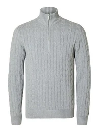 Troyer - Pullover - Strickpullover - SLHRYAN STRUCTURE HALF ZIP