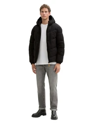 TOM TAILOR Denim Anorak Pufferjacke mit Kapuze 