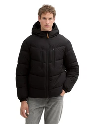 TOM TAILOR Denim Anorak Pufferjacke mit Kapuze 