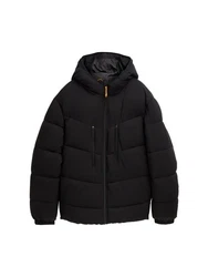 TOM TAILOR Denim Anorak Pufferjacke mit Kapuze 