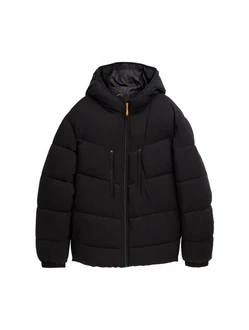 TOM TAILOR Denim Anorak Pufferjacke mit Kapuze 
