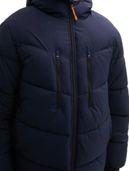TOM TAILOR Denim Anorak Pufferjacke mit Kapuze 
