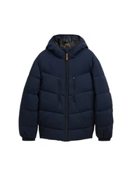 TOM TAILOR Denim Anorak Pufferjacke mit Kapuze 