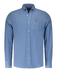New Zealand Auckland Langarmhemd Omar Dunkelblau/Blau/Hellblau/Pastell