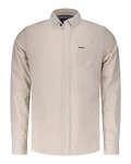 New Zealand Auckland Langarmhemd Omar Beige/Khaki