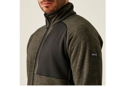 Regatta Strickfleecejacke Shorston Midlayer Dunkelgrün/Khaki