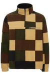 !Solid Troyer Halfzip Fleecejacke Dunkelgrün/Braun/Mischfarben