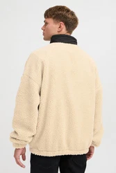 Solid Fellimitatjacke SDMARKCOM modische Jacke Beige/Khaki