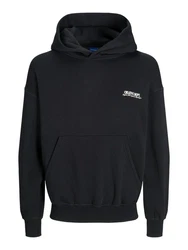 JACK & JONES Sweatshirt JORRoxbury schwarz / weiß