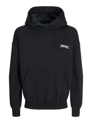 JACK & JONES Sweatshirt JORRoxbury schwarz / weiß
