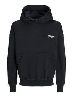JACK & JONES Sweatshirt JORRoxbury schwarz / weiß JACK & JONES Sweatshirt JORRoxbury schwarz / weiß