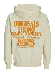 JACK & JONES Sweatshirt JORRoxbury Beige/Orange/Khaki/Creme