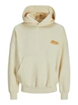 JACK & JONES Sweatshirt JORRoxbury Beige/Orange/Khaki/Creme