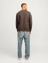 JACK & JONES Sweatshirt 'JORVesterbro' oliv/wei