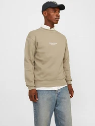 JACK & JONES Sweatshirt 'JORVesterbro' beige/offwhite