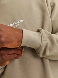JACK & JONES Sweatshirt 'JORVesterbro' beige/offwhite