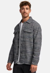 Indicode Winterjacke Henderson Grau/Blau/Dunkelgrau