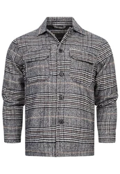 Indicode Winterjacke Henderson Grau/Blau/Dunkelgrau