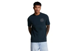 Lyle & Scott T-Shirt Stamp Dunkelblau/Blau