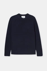 CLOSED Strickpullover Regular Fit Pullover Dunkelblau/Blau