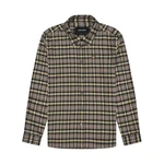 Lyle & Scott Langarmhemd Hemd CheckFlannel Shirt Dunkelgrün/Khaki/Grau
