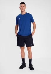 hummel T-Shirt Rundhalsausschnitt gesticktes Logo Regular fit (7924) Blau (7924)