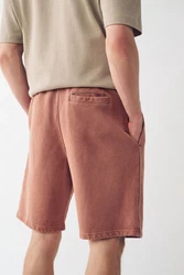 Next Sweatshorts Jersey-Shorts Braun/Rot