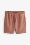 Next Sweatshorts Jersey-Shorts Braun/Rot