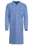 Henry Terre Thermo Nachthemd Hellblau/Blau/Dunkelblau/Lila