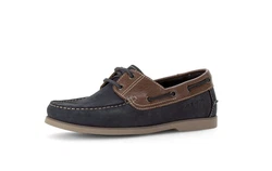 Pius Gabor Slipper Hellblau/Dunkelblau/Blau/Braun