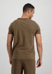 Alpha Industries T-Shirt Organics EMB Khaki/Braun/Dunkelgrün