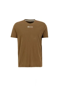 Alpha Industries T-Shirt Organics EMB Khaki/Braun/Dunkelgrün