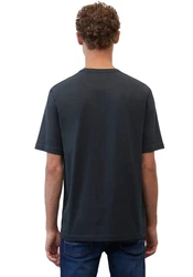 Marc O'Polo T-Shirt mit Label-Stickerei Blau/Dunkelblau/Grau/Dunkelgrau