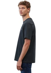 Marc O'Polo T-Shirt mit Label-Stickerei Blau/Dunkelblau/Grau/Dunkelgrau