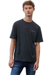 Marc O'Polo T-Shirt mit Label-Stickerei Blau/Dunkelblau/Grau/Dunkelgrau