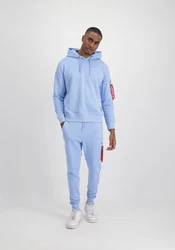 Alpha Industries X-Fit Hoodie Blau/Hellblau