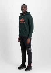 ALPHA INDUSTRIES Sweatjacke Dunkelgrün/Grün/Braun