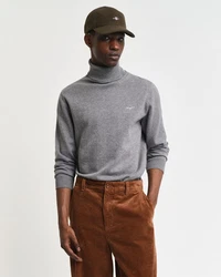 GANT Pullover Classic Cotton Rollkragenpullover CLASSIC ROLLERNECK Grau/Grün/Hellgrau/Dunkelgrau