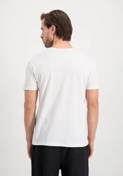 Alpha Industries T-Shirt Alpha Label T Weiß/Creme/Grün/Hellblau/Braun