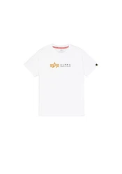 Alpha Industries T-Shirt Alpha Label T Weiß/Creme/Grün/Hellblau/Braun